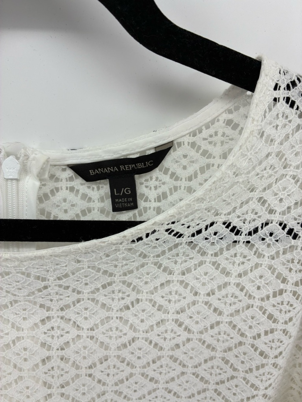 Lace Knit Long-Sleeve Top - White - Picture 3 of 10